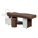 Gabbiano Head Spa 017 Cama Para Lavado De Cabello Marrón 1