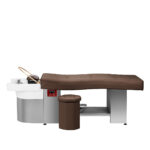 Gabbiano Head Spa 017 Cama Para Lavado De Cabello Marrón 16