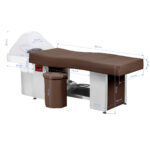 Gabbiano Head Spa 017 Cama Para Lavado De Cabello Marrón 17
