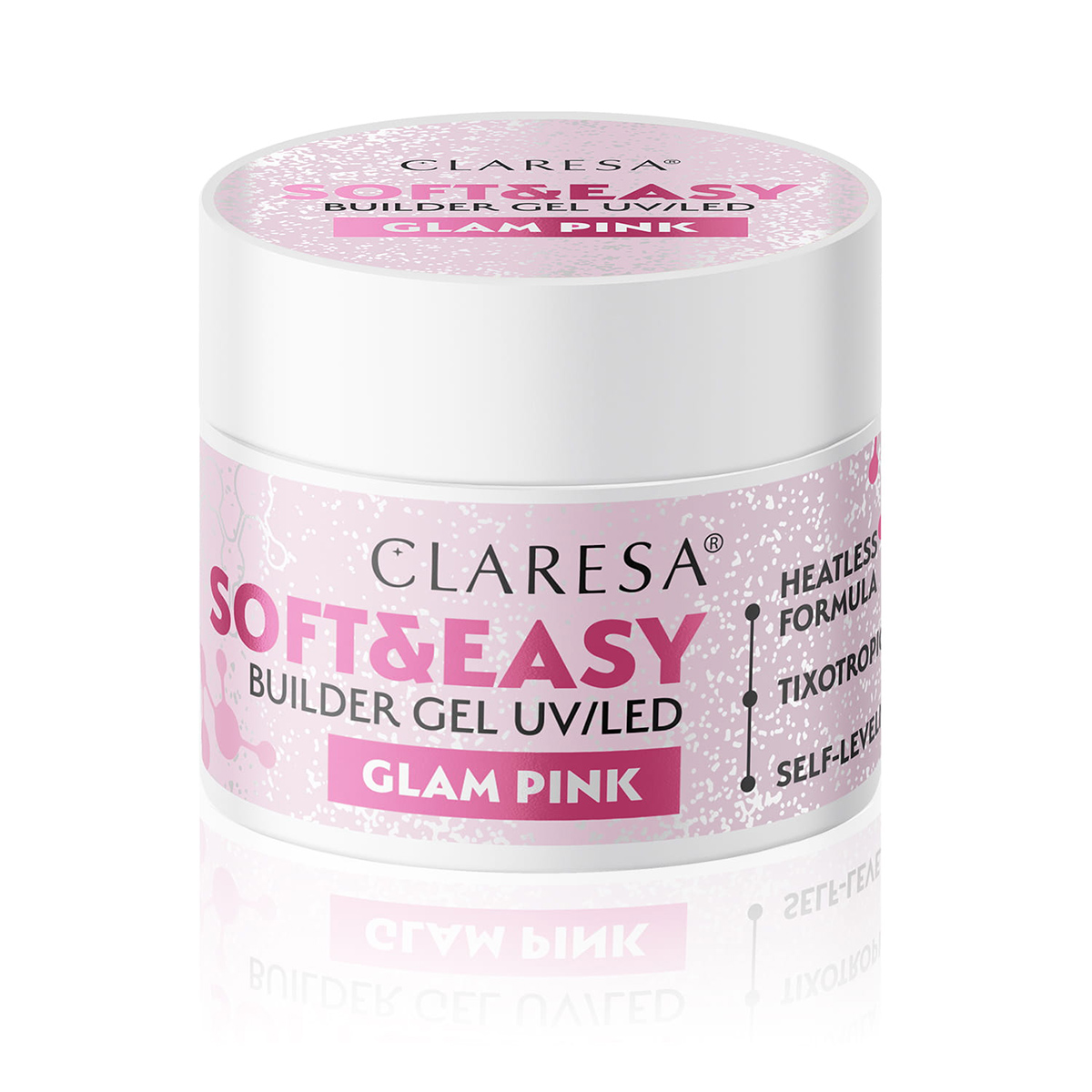Gel Constructor Claresa Soft&Easy Glam Rosa 12 G Gel Constructor Claresa Soft&Easy Glam Rosa 12 G