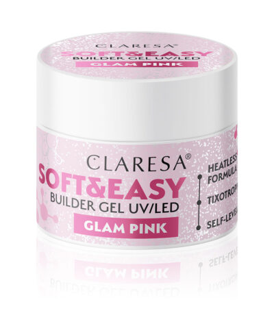Gel Constructor Claresa Soft&Easy Glam Rosa 45 G