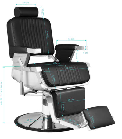 Hair System Royal X Silla De Barbero Negra