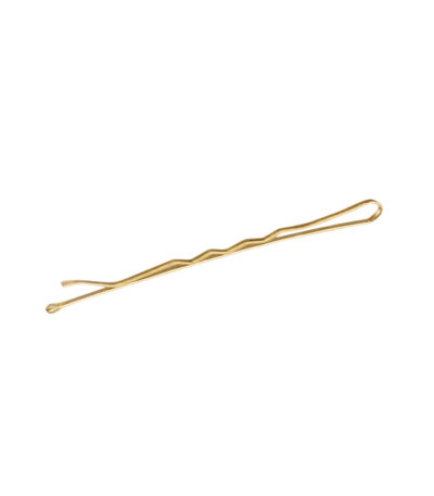 Horquillas De Peluquería Para El Cabello E-64 50 Uds 6 Cm Dorada