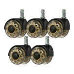 Juego De 5 Ruedas Para Taburete A Presión Roll Speed ​​Duo