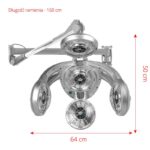 Lámpara Colgante Gabbiano Infrazon Gd-505W Gris 1