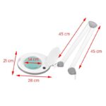 Lámpara De Sobremesa Con Lupa Elegante 6014 De 60 Led, 5D Smd - Imagen 8