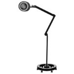 Lámpara Lupa Elegante 6025 60 Led Smd 5D Negra Con Trípode 1