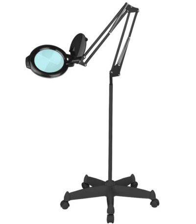 Lâmpada de ampliação Moonlight 8012/5" com LED preto e tripé