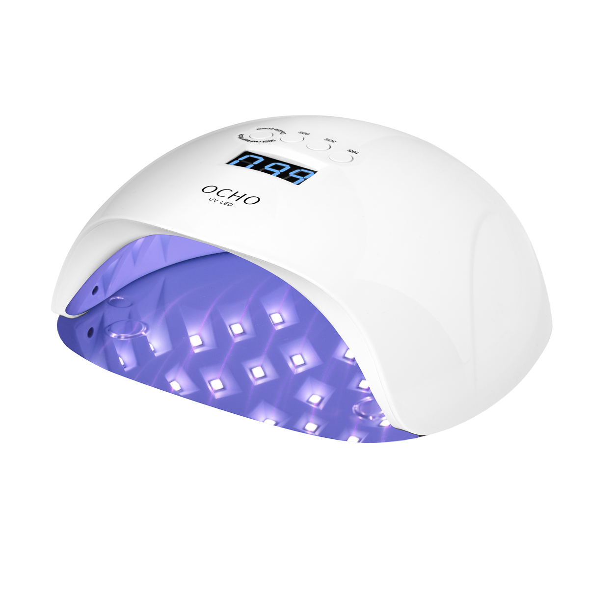 Llum Uv Led Vuit Nails X13 65W Blanca Amb Fons D'Mirall Llum Uv Led Vuit Nails X13 65W Blanca Amb Fons D'Mirall