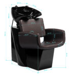 Lavabo De Peluquería Gabbiano Mataro Brown 9