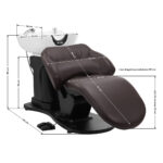 Lavacabezas Eléctrico De Peluquería Gabbiano Trycho Marrón 16