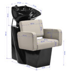 Lavacabezas Gabbiano Bilbao Gris-Beige 9