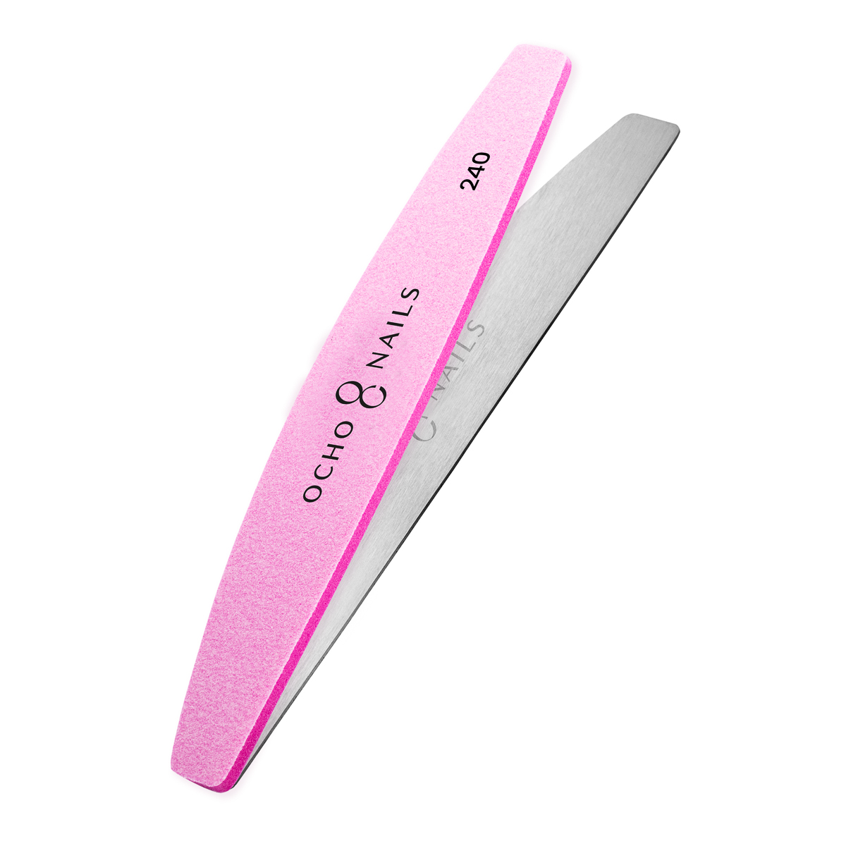Ocho Nails Metallic Half Moon File + Polishers 240 10 pcs. Ocho Nails Metallic Half Moon File + Polishers 240 10 pcs.