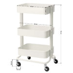 Mesa Auxiliar De Cosmética Hs05 Blanca 1