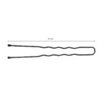 Moños De Peluquería Para Cabello E-65 300 Piezas 6 Cm Negro 3