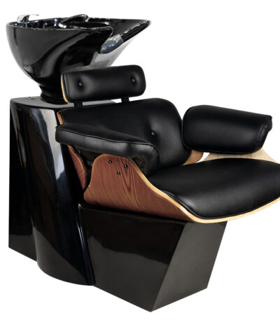 Mueble De Lavado De Barbería Gabbiano Florence En Nogal Negro