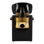 Mueble De Lavado De Barbería Gabbiano Marcus Dorado Negro 3