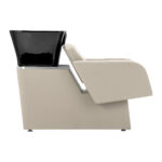 Mueble De Lavado De Peluquería Gabbiano Elda Gris Y Beige 3