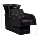 Mueble De Lavado De Peluquería Gabbiano Elda Negro 7