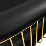 Mueble De Lavado De Peluquería Gabbiano Lille-M Dorado Negro 4