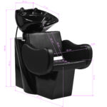 Mueble De Lavado De Peluquería Gabbiano Sewilla Negro 9