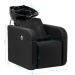 Mueble De Lavado De Peluquería Gabbiano Sylvia Negro 19