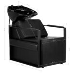 Mueble De Lavado De Peluquería Modena Negro 13