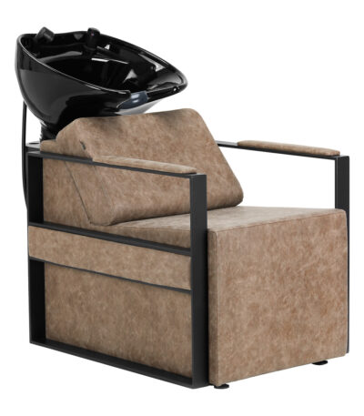 Mueble De Lavado De Peluquería Modena Negro Antiguo