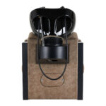 Mueble De Lavado De Peluquería Modena Negro Antiguo 3