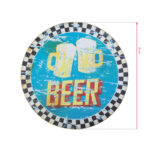 Placa Decorativa Redonda De Cerveza 2