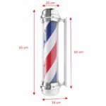 Plafón Iluminado Barbería Bb-02 Plata Grande 1