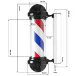Plafón Iluminado Para Barbería Bb-02 Negro, Grande - Imatge 5