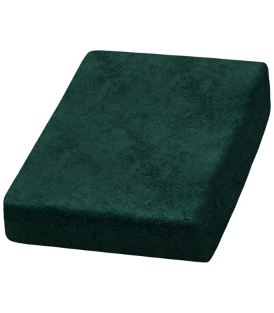 Lençol de pelúcia verde-garrafa