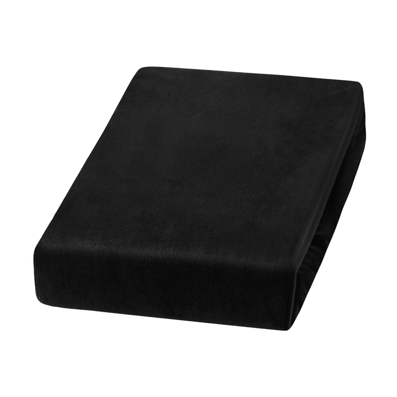 Welur Bed Sheet Black Welur Bed Sheet Black