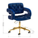 Silla 4Rico Qs-Of213G Azul Marino 9
