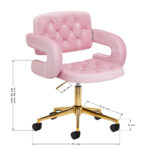 Silla 4Rico Qs-Of213G Rosa 8