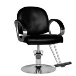 Cadeira de barbeiro com sistema de cabelo Hs00 Preto