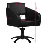 Silla De Barbero Gabbiano Bergen Negra 4