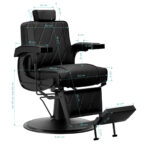 Silla De Barbero Hair System Bm88066B Negra 14