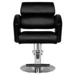Silla De Barbero Negra Con Hair System Hs02 2