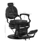 Silla De Barbero President Black 17