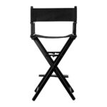 Silla De Maquillaje De Aluminio Negro 3