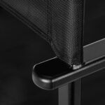 Silla De Maquillaje De Aluminio Negro 4