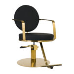 Gabbiano Arras Hairdressing Chair Black Gold