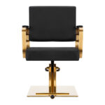 Silla De Peluquería Gabbiano Avila Negro Oro 2