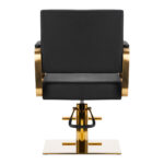 Silla De Peluquería Gabbiano Avila Negro Oro 3