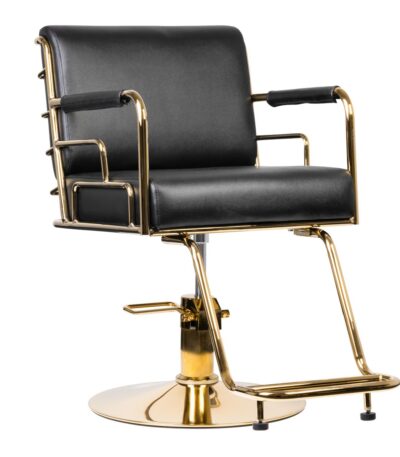 Gabbiano Prato Gold Hairdressing Chair - Black