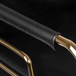 Silla De Peluquería Gabbiano Prato Gold - Negro 4