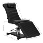 Silla De Tatuaje Pro Ink 612 Negra 12