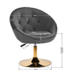 Silla Giratoria 4Rico Qs-Bl12G Gris 8